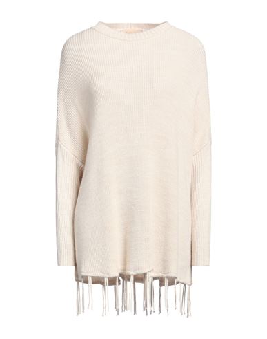 Kaos Jeans Woman Sweater Ivory Size S Acrylic, Wool, Polyamide, Alpaca Wool In White