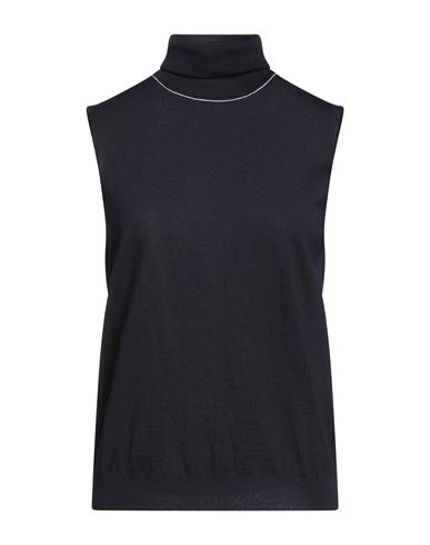 Maison Margiela Woman Turtleneck Midnight Blue Size S Wool