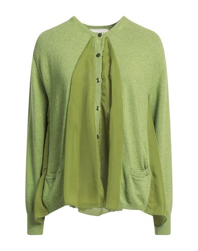 Meimeij Woman Cardigan Light Green Size 2 Viscose, Polyamide, Virgin Wool, Cashmere, Polyester
