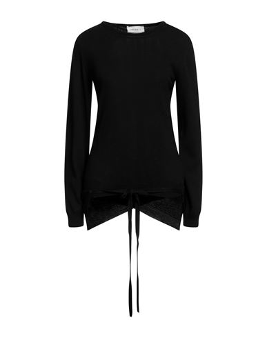Meimeij Woman Twin Set Black Size 6 Viscose, Polyamide, Virgin Wool, Cashmere
