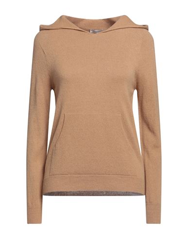 Arovescio Woman Sweater Camel Size 8 Virgin Wool, Cashmere In Beige