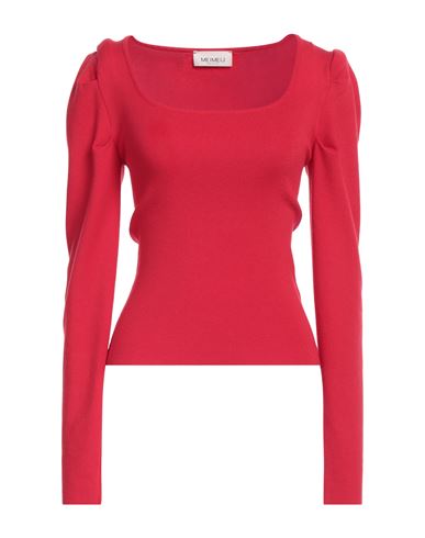Meimeij Woman Sweater Red Size 8 Viscose, Polyester