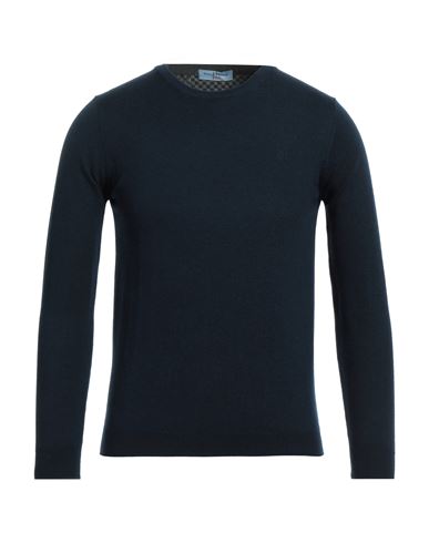 Harmont & Blaine Man Sweater Navy Blue Size S Wool, Acrylic, Nylon In Multi