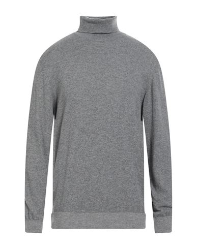 Berna Man Turtleneck Grey Size Xxl Wool, Viscose, Polyamide, Cashmere