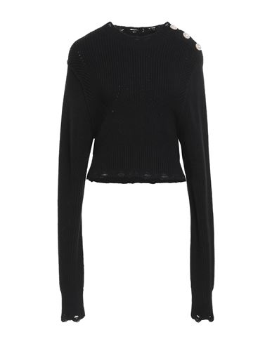 MARCO BOLOGNA MARCO BOLOGNA WOMAN SWEATER BLACK SIZE L WOOL, ACRYLIC