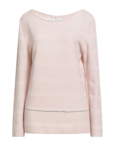 Fabiana Filippi Woman Sweater Blush Size 10 Virgin Wool, Silk, Cashmere In Pink