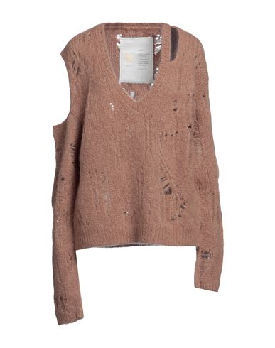 Shop Ramael Woman Sweater Light Brown Size M Mohair Wool, Polyamide, Wool, Elastane In Beige