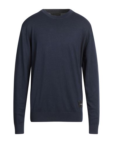 John Richmond Man Sweater Midnight Blue Size Xxl Viscose, Nylon