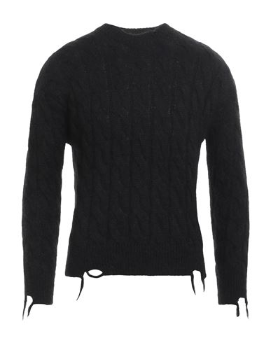 Mauro Grifoni Grifoni Man Sweater Black Size 42 Polyamide, Alpaca Wool, Mohair Wool