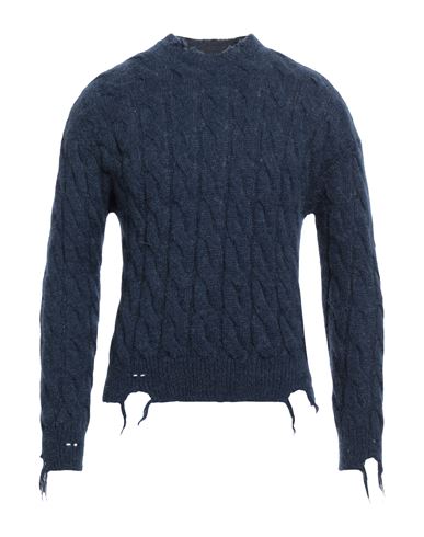 Mauro Grifoni Grifoni Man Sweater Blue Size 38 Polyamide, Alpaca Wool, Mohair Wool