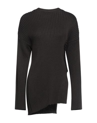 Akep Woman Sweater Black Size 8 Wool, Acrylic