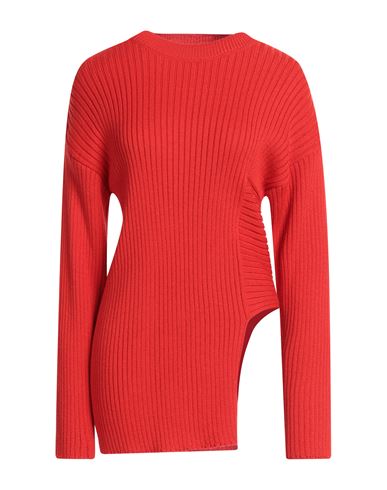 Akep Woman Sweater Red Size 2 Wool, Acrylic