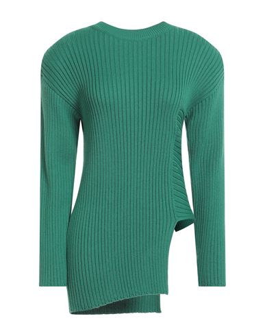 Akep Woman Sweater Green Size 6 Wool, Acrylic