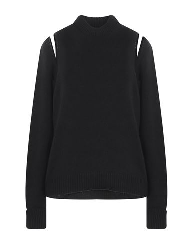 Mm6 Maison Margiela Woman Sweater Black Size Xxs Wool, Polyamide