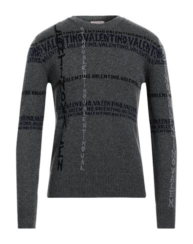 Shop Valentino Garavani Man Sweater Grey Size L Cashmere
