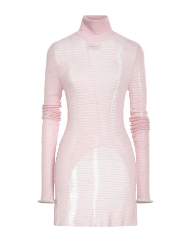 Mm6 Maison Margiela Woman Turtleneck Pink Size Xs Wool, Polyamide, Alpaca Wool, Cotton