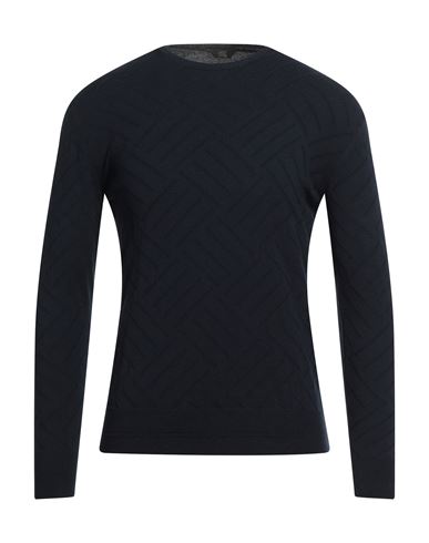 Shop Hōsio Man Sweater Midnight Blue Size M Wool, Viscose, Polyamide