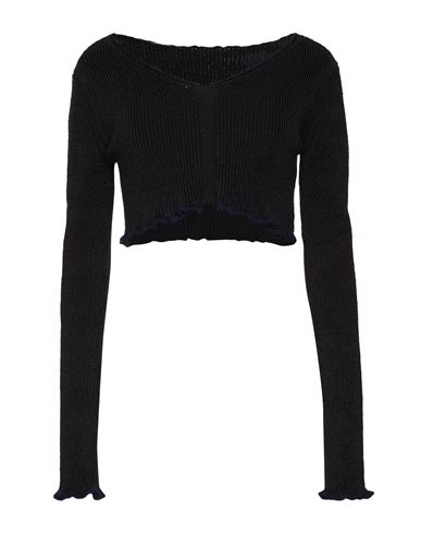 Jacquemus Woman Sweater Black Size 6 Linen, Polyamide, Elastane