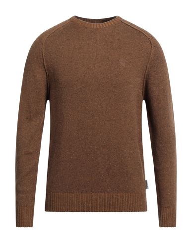 Berna Man Sweater Brown Size Xl Wool, Acrylic, Nylon, Silk