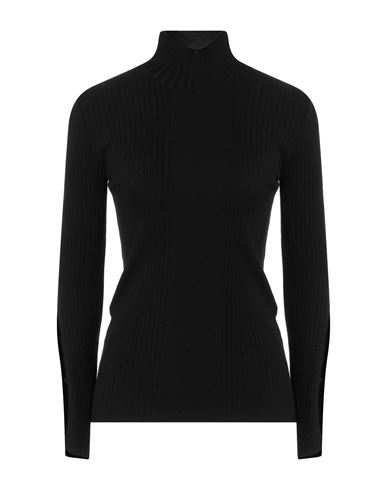 Akep Woman Turtleneck Black Size 4 Viscose, Polyester, Polyamide