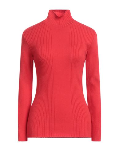 Akep Woman Turtleneck Red Size 8 Viscose, Polyester, Polyamide