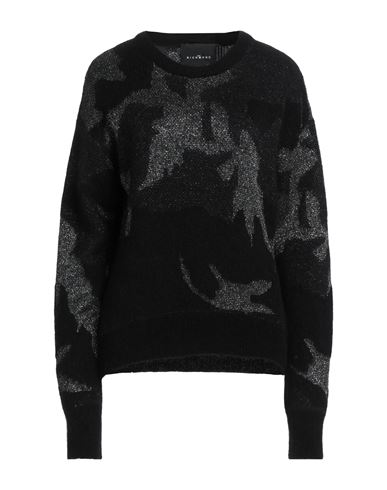 John Richmond Woman Sweater Black Size M Wool, Viscose, Virgin Wool, Nylon