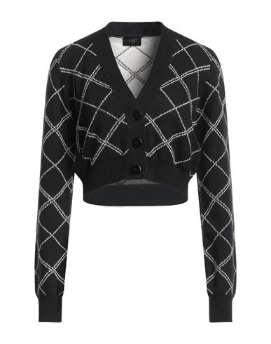Liu •jo Woman Cardigan Black Size S Polyamide, Viscose, Wool, Cashmere
