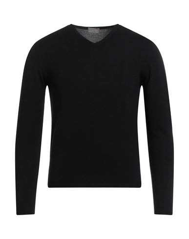Cruciani Man Sweater Black Size 38 Cotton