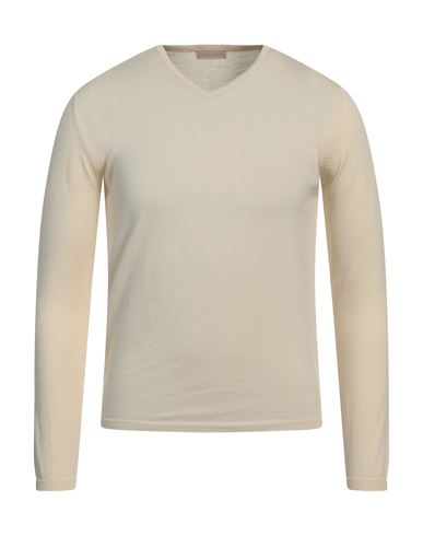 Cruciani Man Sweater Ivory Size 36 Cotton In White
