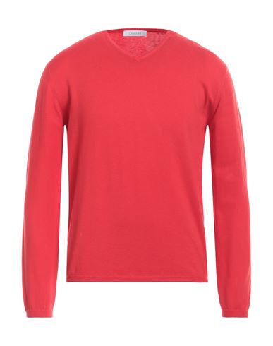 Cruciani Man Sweater Red Size 38 Cotton