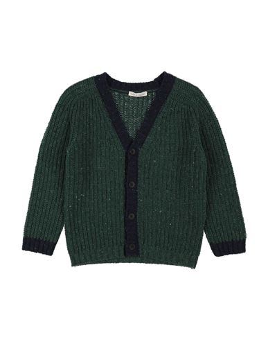 Zhoe & Tobiah Babies'  Toddler Boy Cardigan Dark Green Size 3 Wool, Viscose, Polyamide