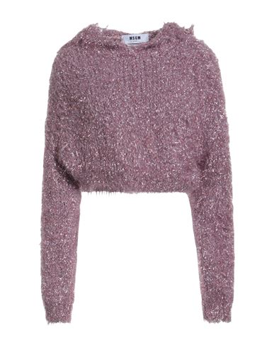 Msgm Woman Sweater Pink Size S Polyamide, Metallic Fiber