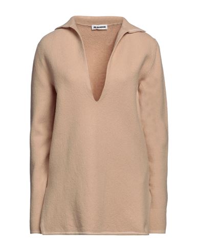 Jil Sander Woman Sweater Camel Size 2 Wool In Beige