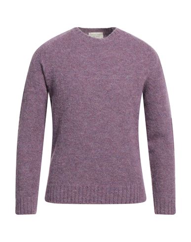 Filippo De Laurentiis Man Sweater Light Purple Size 36 Alpaca Wool, Wool, Polyamide