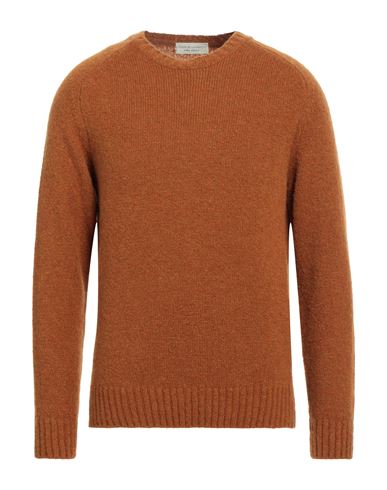 Filippo De Laurentiis Man Sweater Rust Size 42 Alpaca Wool, Wool, Polyamide In Red