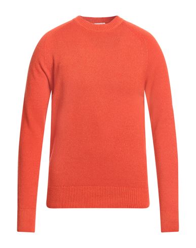 Shop Malo Man Sweater Orange Size 36 Cashmere, Polyamide