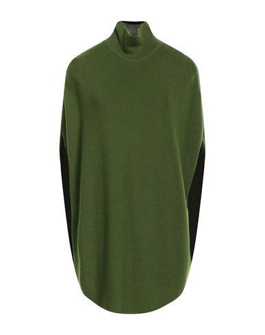 Ottod'ame Woman Turtleneck Military Green Size 6 Merino Wool, Acrylic