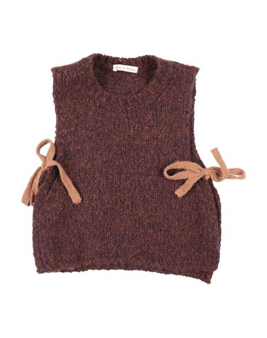 ZHOE & TOBIAH ZHOE & TOBIAH TODDLER GIRL SWEATER BROWN SIZE 6 ALPACA WOOL, WOOL, POLYAMIDE 