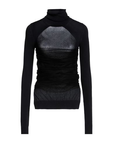 N°21 Woman Turtleneck Black Size 4 Viscose, Polyamide, Polyester