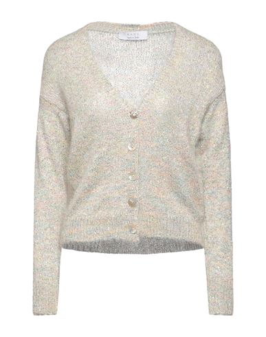 Kaos Woman Cardigan Cream Size M Metallic Polyester, Polyamide, Mohair Wool, Alpaca Wool In White