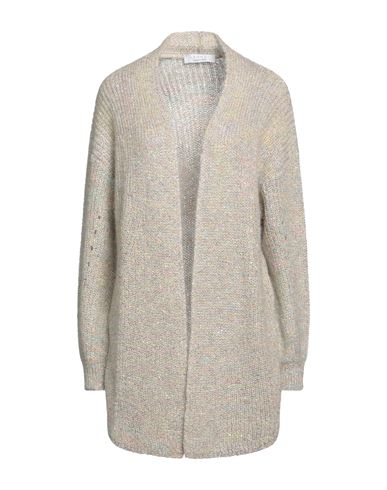 Kaos Woman Cardigan Cream Size L Metallic Polyester, Polyamide, Mohair Wool, Alpaca Wool In White