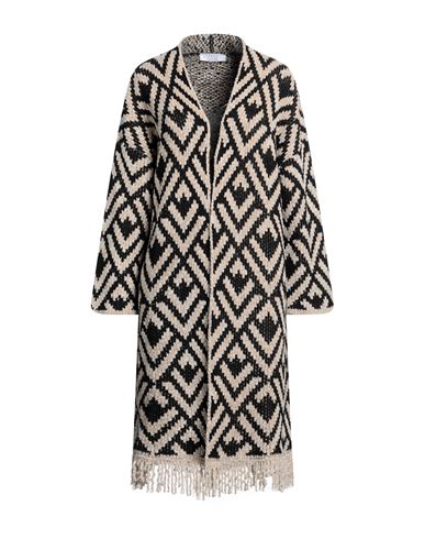 Kaos Woman Cardigan Beige Size S Acrylic, Viscose, Wool, Alpaca Wool