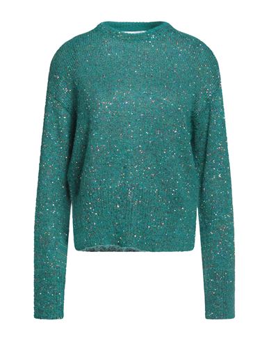 Kaos Woman Sweater Deep Jade Size M Polyester, Polyamide, Mohair Wool, Alpaca Wool In Green