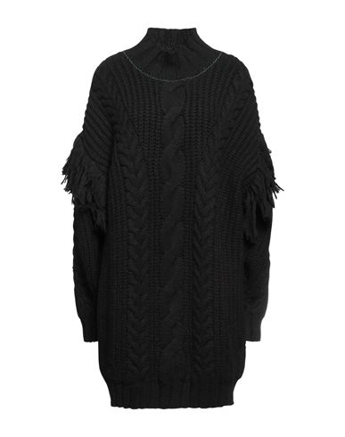 Akep Woman Turtleneck Black Size 8 Acrylic, Wool, Alpaca Wool, Viscose, Polyester