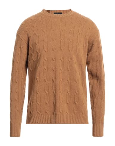 Roberto Collina Man Sweater Brown Size 38 Merino Wool, Cashmere