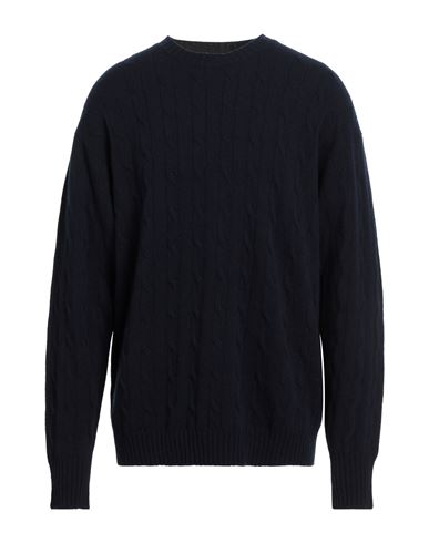 Roberto Collina Man Sweater Midnight Blue Size 44 Merino Wool, Cashmere