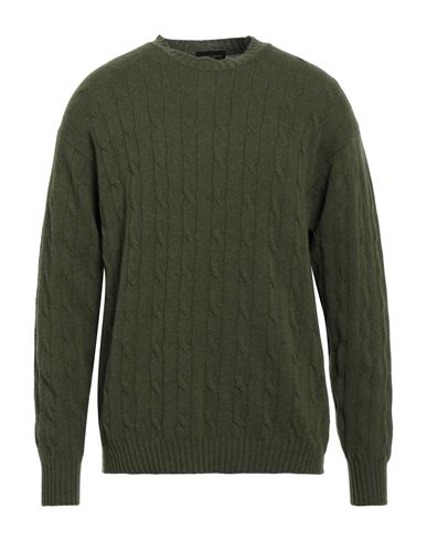 Roberto Collina Man Sweater Green Size 40 Merino Wool, Cashmere