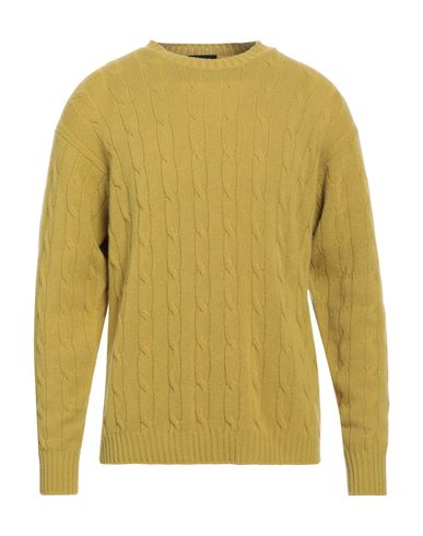 Roberto Collina Man Sweater Acid Green Size 42 Merino Wool, Cashmere