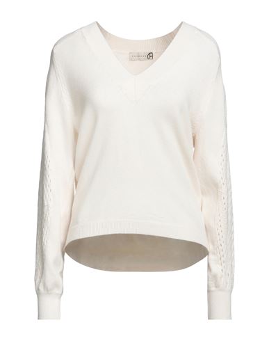 Haveone Woman Sweater Ivory Size Onesize Viscose, Polyester, Polyamide In White