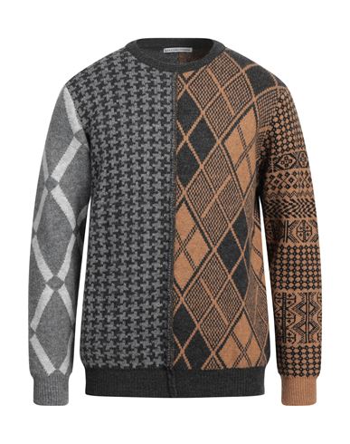 Grey Daniele Alessandrini Man Sweater Camel Size 42 Acrylic, Polyamide, Polyester, Viscose, Wool In Beige